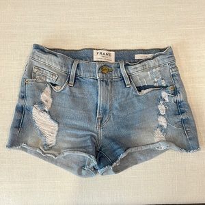 Frame Le Cutiff Denim Shorts